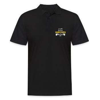 Fahrlehrer - Männer Poloshirt - Schwarz - Vorne - Kai (181cm)