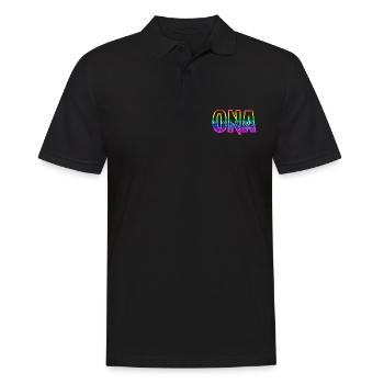 ona rs arc-en-ciel - Polo Homme - noir - Devant - Kai (181cm)