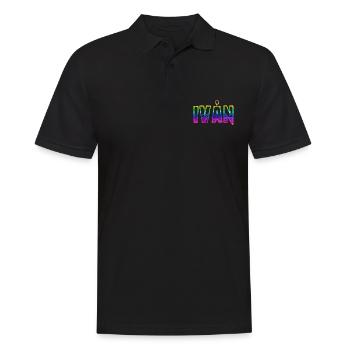 ivån rs regenbogen - Männer Poloshirt - Schwarz - Vorne - Kai (181cm)