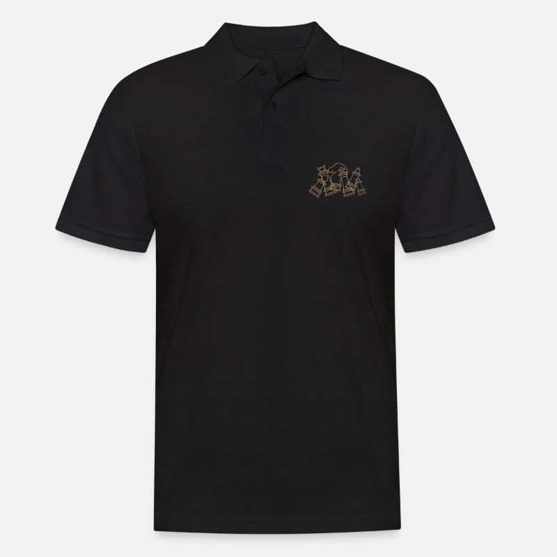 Schach - Männer Poloshirt - Schwarz
