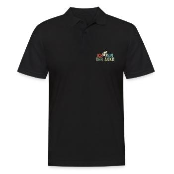 Fahrrad Bike - Männer Poloshirt - Schwarz - Vorne - Kai (181cm)