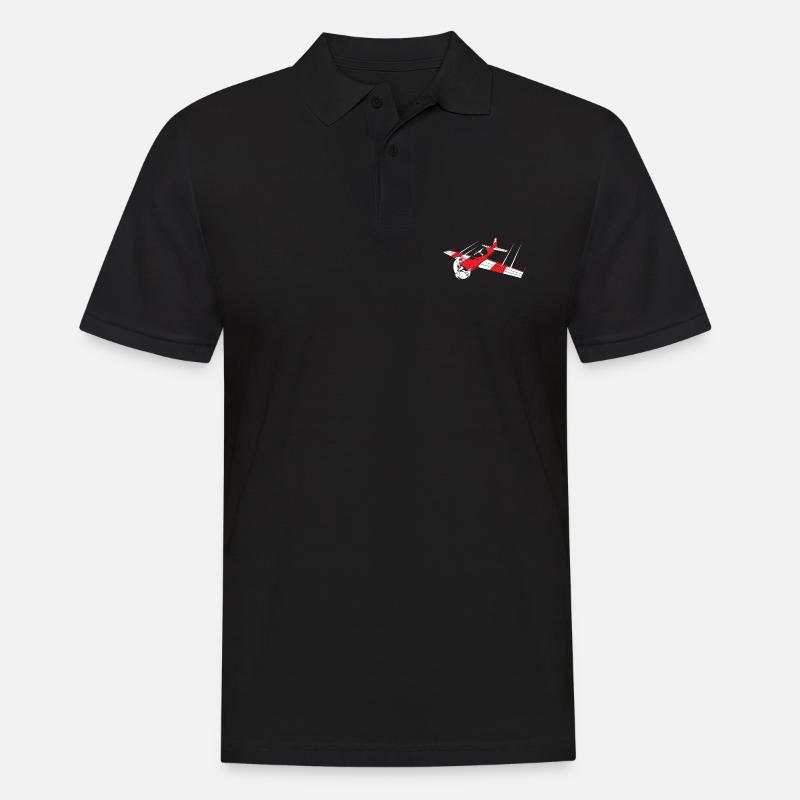 Modellflug - Männer Poloshirt - Schwarz