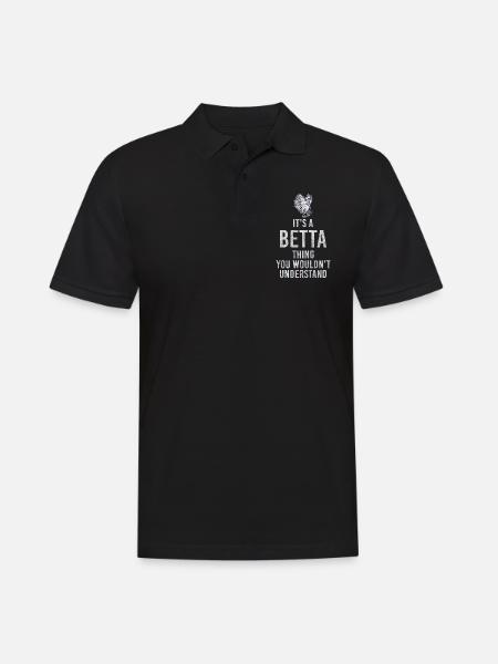 Aquarium Aquarist Pets Sea creatures - Men's Polo Shirt - black