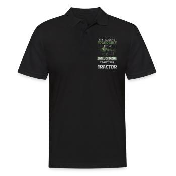 Farmer Farm Nature Tracteurs - Polo Homme - noir - Devant - Kai (181cm)