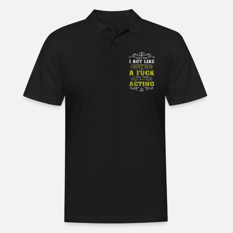 Devise antisociale des rebelles - Polo Homme - noir