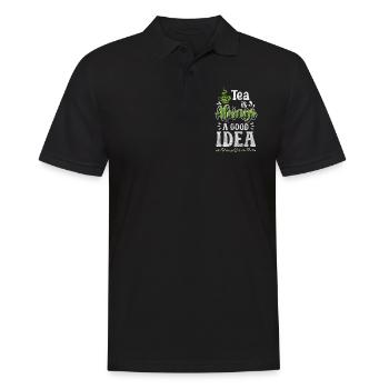 Tea Cozy Teacup Teapot - Men's Polo Shirt - black - Front - Kai (181cm)