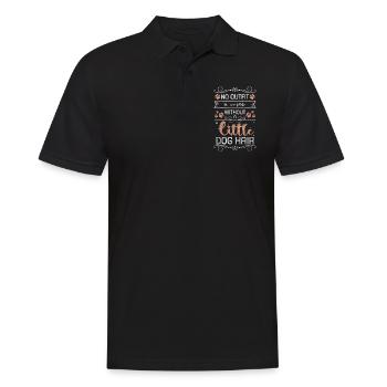 Dog Four-legged Dog Owner Lover - Men's Polo Shirt - black - Front - Kai (181cm)