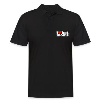 Ich liebe heiße Mütter - Männer Poloshirt - Schwarz - Vorne - Kai (181cm)