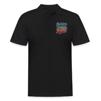 Pêche - La meilleure excuse pour une bière - Polo Homme - noir - Devant - Kai (181cm)