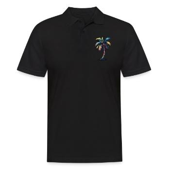 Plage de Palm Tree - Polo Homme - noir - Devant - Kai (181cm)