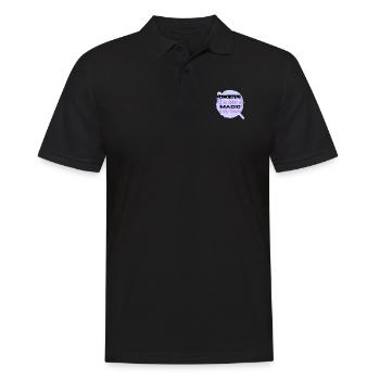 Crocheting is like Magic, only better purple wool - Men's Polo Shirt - black - Front - Kai (181cm)