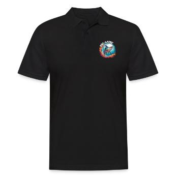 Jumping Marlin Pêche en haute mer Pêche en haute mer - Polo Homme - noir - Devant - Kai (181cm)