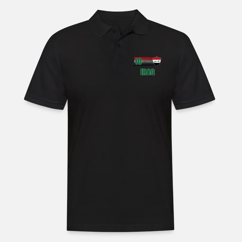 Irak - Männer Poloshirt - Schwarz