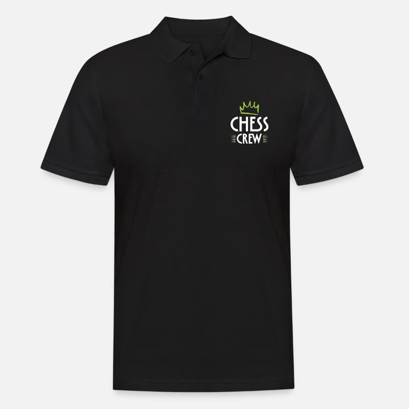 Chess Crew - Männer Poloshirt - Schwarz