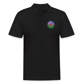 Fiers d’être Roms - Polo Homme - noir - Devant - Kai (181cm)