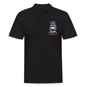 My Husband Thinks He Is The I Make The Rules - Männer Poloshirt - Schwarz - Vorne - Kai (181cm)