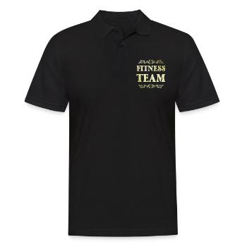 Équipe de fitness - Polo Homme - noir - Devant - Kai (181cm)