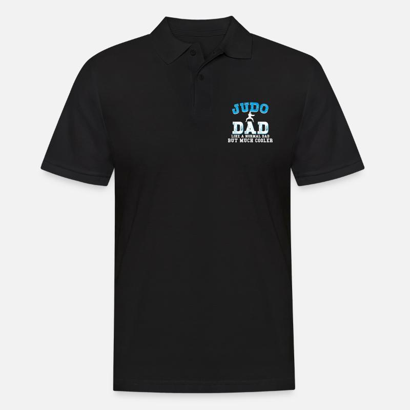 Judo Dad - Männer Poloshirt - Schwarz