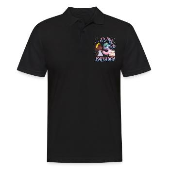 It's My 3rd Birthday Melanin Kid Juneteenth - Men's Polo Shirt - black - Front - Kai (181cm)