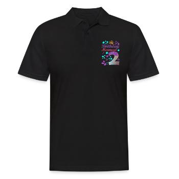 Birthday Mermaid 2 Shell Summer Vibe 2nd - Men's Polo Shirt - black - Front - Kai (181cm)