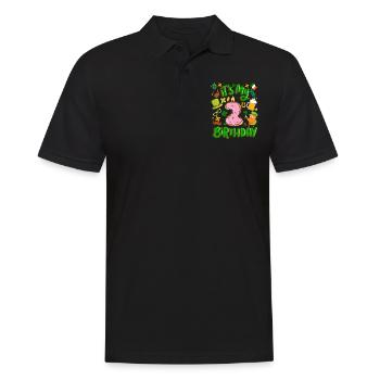 C’est mon beignet de vacances de 2 anniversaires. - Polo Homme - noir - Devant - Kai (181cm)