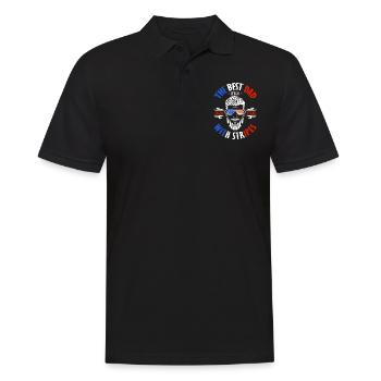 Les meilleurs vêtements Papa 4 juillet Feux d’artifice - Polo Homme - noir - Devant - Kai (181cm)