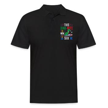 Ce dinomite est maintenant de cinq dinosaures 4 juillet - Polo Homme - noir - Devant - Kai (181cm)