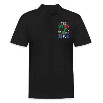 Ce dinomite est maintenant de cinq dinosaures 4 juillet - Polo Homme - noir - Devant - Kai (181cm)