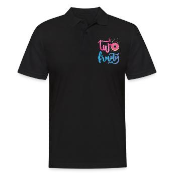 Deux | fruités Chemise d’anniversaire Donut | Beignet - Polo Homme - noir - Devant - Kai (181cm)