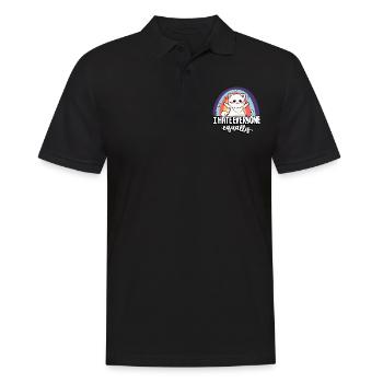 Ich Hasse Jeden Gleich Niedlich Katze Menschen - Männer Poloshirt - Schwarz - Vorne - Kai (181cm)