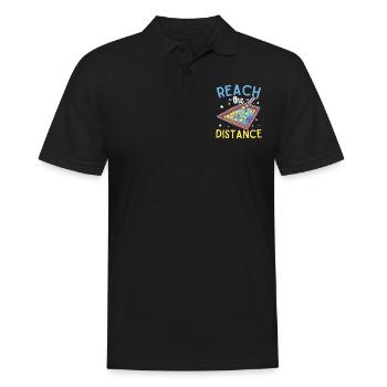 Erreichen Sie Die Entfernung Pool Tauchen - Männer Poloshirt - Schwarz - Vorne - Kai (181cm)