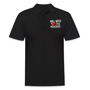 Roll With The Punches Combat Sports - Polo Homme - noir - Devant - Kai (181cm)