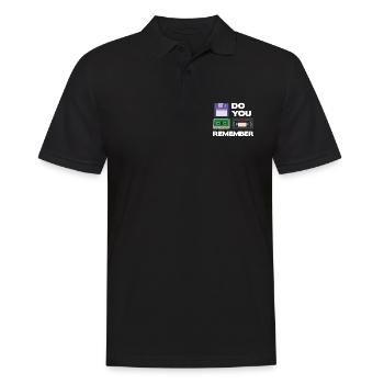 Costume rétro des années 80Motto Party Costume des années 90 Party - Polo Homme - noir - Devant - Kai (181cm)