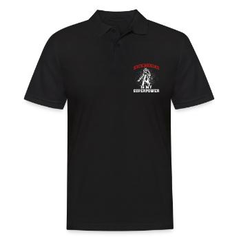 Kickboxer Martial Arts Kickboxing Kickboxen - Männer Poloshirt - Schwarz - Vorne - Kai (181cm)