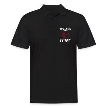 Pferd Reiter Reiten Pferde Liebe - Männer Poloshirt - Schwarz - Vorne - Kai (181cm)
