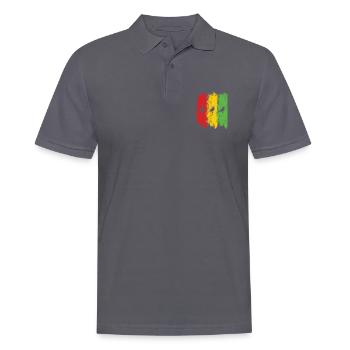 Good Vibes Only Rastafari Rasta Jamaica Reggae - Polo Homme - charbon - Devant - Nico (186cm)