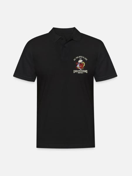 Underground Film, Independent Cinema, Horror - Männer Poloshirt - Schwarz
