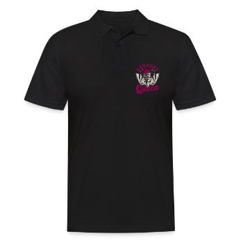 Queen Karaoke Bar, Fête, Fête d’entreprise, Femmes - Polo Homme - noir - Devant - Kai (181cm)