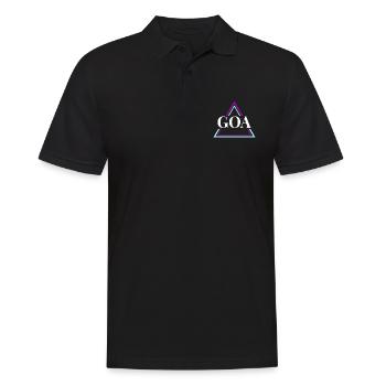 GOA Techno House Party EDM Festival Electro Rave - Polo Homme - noir - Devant - Kai (181cm)