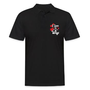 Petite amie, petit ami, homme, partenaire de la Saint-Valentin - Polo Homme - noir - Devant - Kai (181cm)