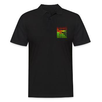 Calisthenics Street Workout Gymnastics Fitness - Men's Polo Shirt - black - Front - Kai (181cm)