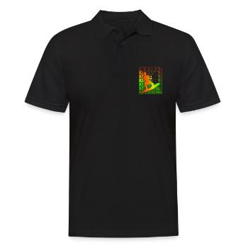 Kitesurfen Kite Surfer Kitesurfen Kitesurfing - Männer Poloshirt - Schwarz - Vorne - Kai (181cm)