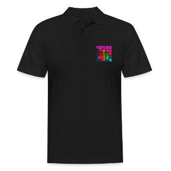 Gender Lesbian, Gay, Trans, Queer Rainbow - Men's Polo Shirt - black - Front - Kai (181cm)