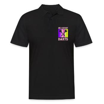 Darts Sports Club, Dartboard, Arrow Sport Darts - Men's Polo Shirt - black - Front - Kai (181cm)