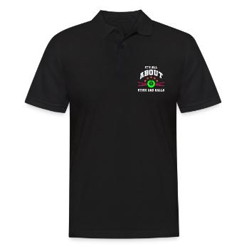Darts Sports Club, Dartboard, Arrow Sport Darts - Men's Polo Shirt - black - Front - Kai (181cm)