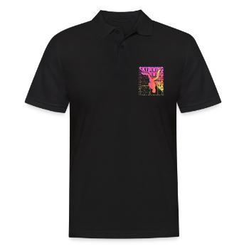 Skydive Freefly Fallschirmspringer Shirt Skydiving - Männer Poloshirt - Schwarz - Vorne - Kai (181cm)