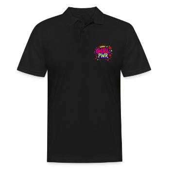 80s Retro CostumeTheme Party Costume 90s Party - Men's Polo Shirt - black - Front - Kai (181cm)