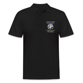 Goth Rock Satan Girl Woman Festivals Death Metal - Männer Poloshirt - Schwarz - Vorne - Kai (181cm)