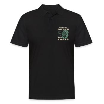 Club de sport de fléchettes, jeu de fléchettes, fléchettes de sport Pfeil - Polo Homme - noir - Devant - Kai (181cm)