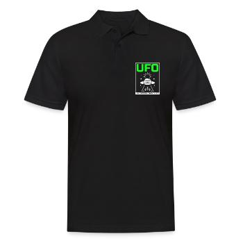 Alien, UFO, UAP, Space, Space Flying Object - Men's Polo Shirt - black - Front - Kai (181cm)